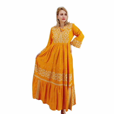 Рокли с бродерия - Rochie Traditionala cu broderie Melania 3