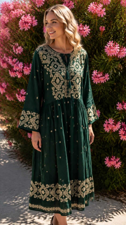 Rochie Traditionala cu broderie Melania 4 [3]