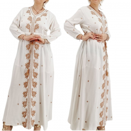Рокли с бродерия - Rochie Traditionala cu broderie Sabina 2