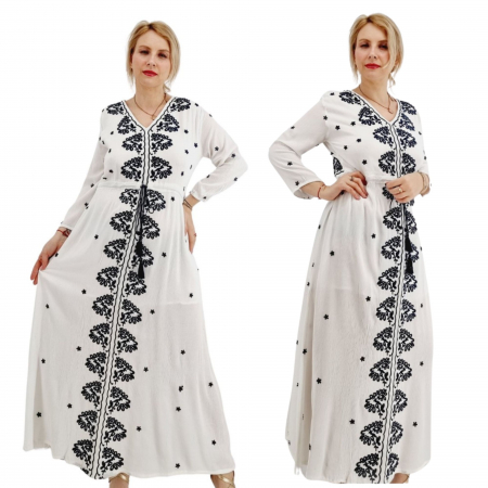 Рокли с бродерия - Rochie Traditionala cu broderie Sabina 3