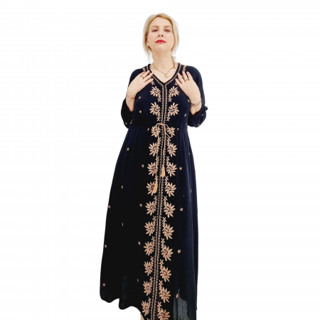 Рокли с бродерия - Rochie Traditionala cu broderie Sabina