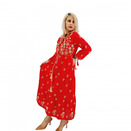 Rochie Traditionala cu broderie Sara 3 [3]