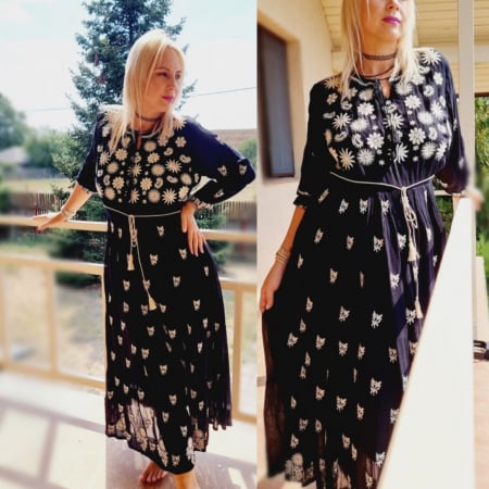 Rochie Traditionala cu broderie Sara 7 [6]