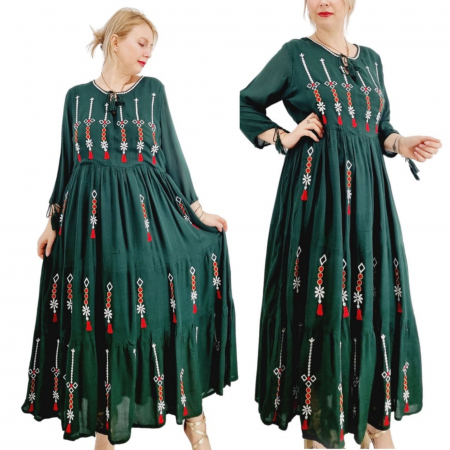 Rochii traditionale - Rochie Traditionala cu broderie Sonora 2