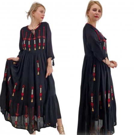 Rochii traditionale - Rochie Traditionala cu broderie Sonora