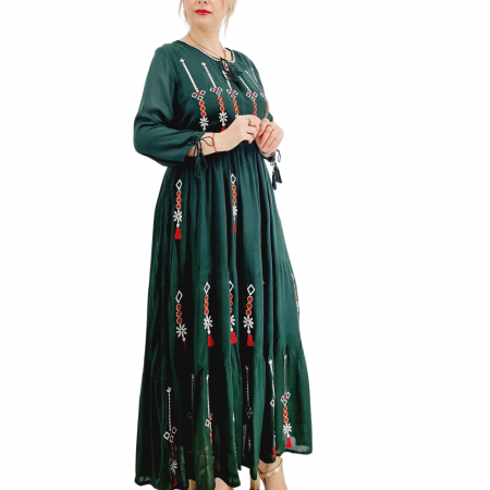 Rochie Traditionala cu broderie Sonora 2 [2]