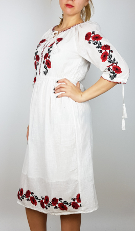 Rochii traditionale - Rochie Traditionala cu borderie Maci 2