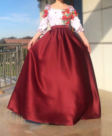 Rochie Traditionala stilizata cu Maci 8 [1]