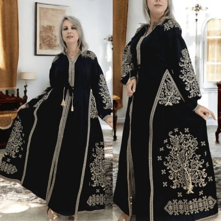 Рокли с бродерия - Rochie Traditionala Demetra 2