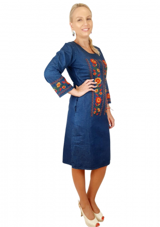 Rochie Traditionala din denim Sanda 36 [1]