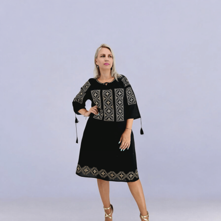 Рокли с бродерия - Rochie Traditionala Elodia 4 - masuri mari