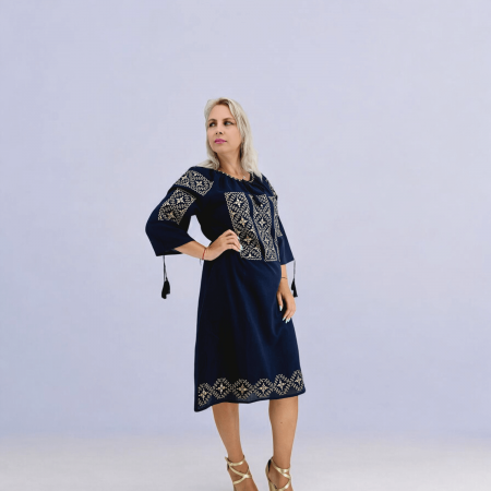 Рокли с бродерия - Rochie Traditionala Elodia 5 - masuri mari