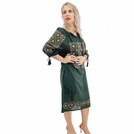 Рокли с бродерия - Rochie Traditionala Elodia 2