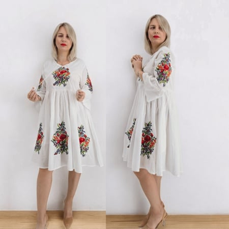 Рокли с бродерия - Rochie Traditionala Esperanza 2