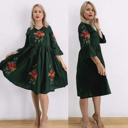 Рокли с бродерия - Rochie Traditionala Esperanza