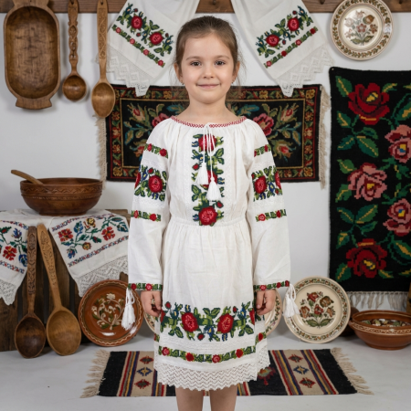 Fete - Rochie traditionala fetite Narcisa