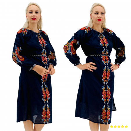 Рокли с бродерия - Rochie Traditionala Giorgia