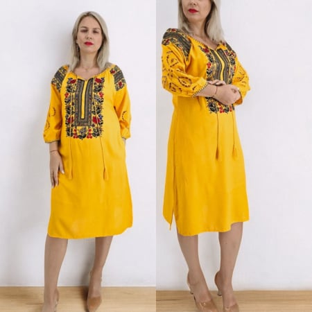 Рокли с бродерия - Rochie Traditionala Julianna 2