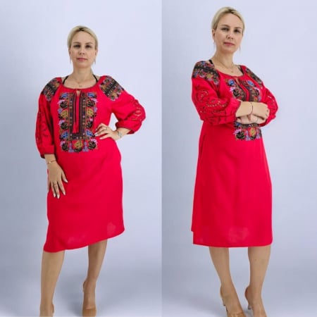 Рокли с бродерия - Rochie Traditionala Julianna 3