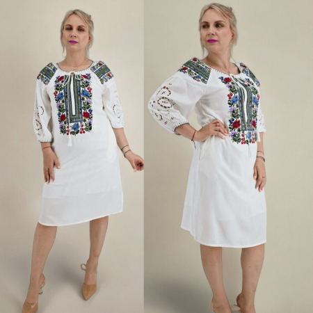 Рокли с бродерия - Rochie Traditionala Julianna
