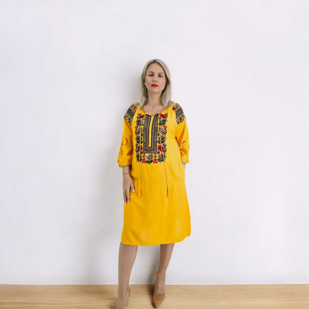 Рокли с бродерия - Rochie Traditionala Julianna 2