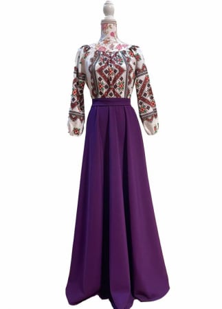 Елегантни рокли - Rochie Traditionala stilizata cu Laura 11