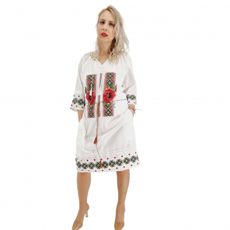 Рокли с бродерия - Rochie Traditionala Leila 10
