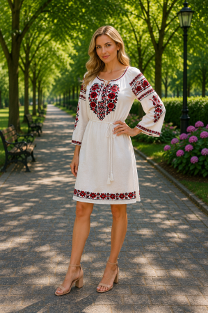 Рокли с бродерия - Rochie Traditionala Lorelei 2