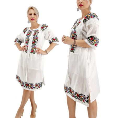 Рокли с бродерия - Rochie traditionala Magdalena 7