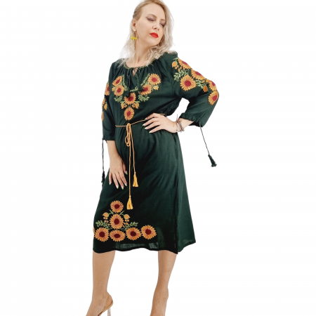 Рокли с бродерия - Rochie Traditionala Priscila 5