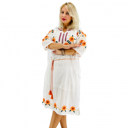 Рокли с бродерия - Rochie Traditionala Priscila 9