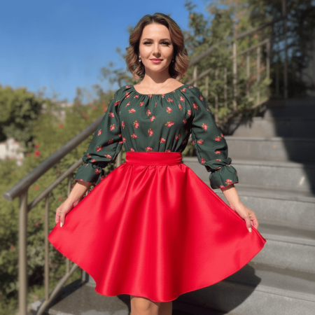 Rochii Elegante - Rochie Traditionala stilizata Camelia 2