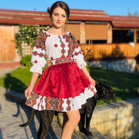 Femei - Rochie Traditionala stilizata cu Laura 12