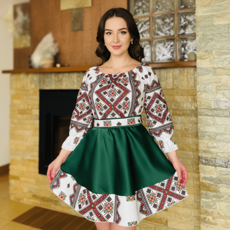 Rochii Elegante - Rochie Traditionala stilizata cu Laura 16