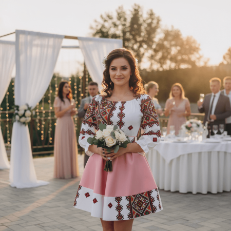 Rochii Elegante - Rochie Traditionala stilizata cu Laura 5