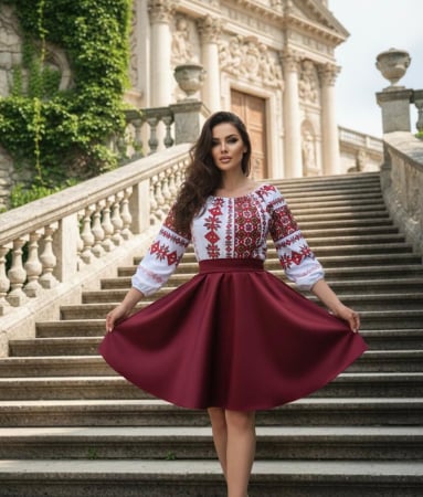 Femei - Rochie Traditionala stilizata cu Laura 21
