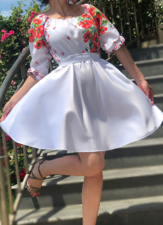 Rochie Traditionala stilizata cu maci 20 [1]