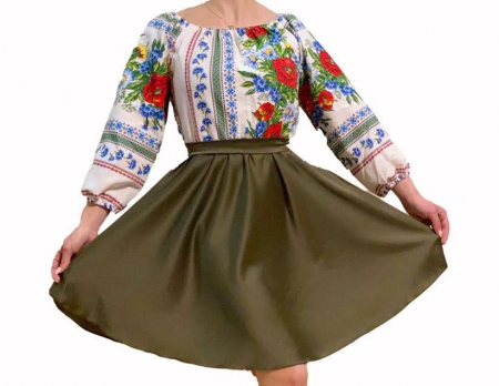 Rochie Traditionala stilizata cu maci 12 [1]