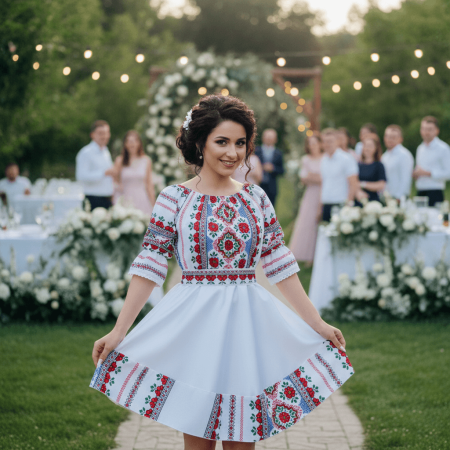 Rochii Elegante - Rochie Traditionala stilizata Leonora