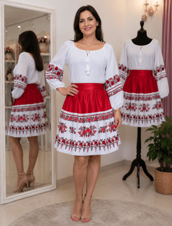 Rochii Elegante - Rochie Traditionala stilizata Luna 3