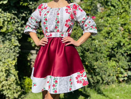 Елегантни рокли - Rochie Traditionala stilizata Melania
