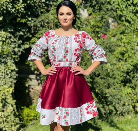 Rochii Elegante - Rochie Traditionala stilizata Melania