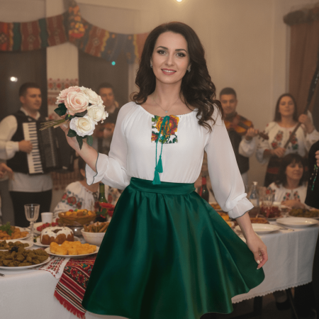 Rochii Elegante - Rochie Traditionala stilizata Vladuta 3