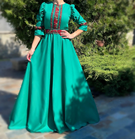 Rochii Elegante - Rochie Traditionala Trandafira 2