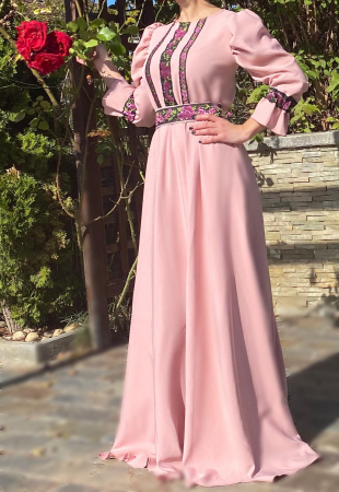 Rochii Elegante - Rochie Traditionala Trandafira 2