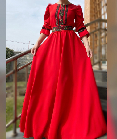 Елегантни рокли - Rochie Traditionala Trandafira 2