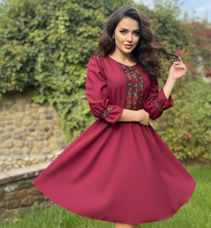 Rochii Elegante - Rochie Traditionala Trandafira 2 ( Culori de Vara)