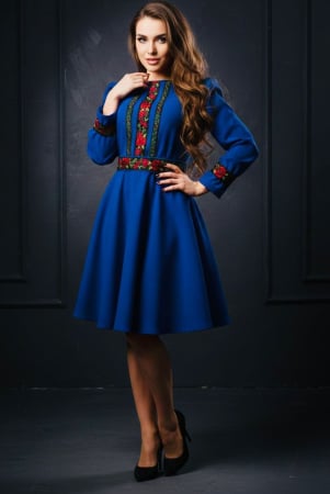 Femei - Rochie Traditionala Trandafira 2 ( Culori de Vara)