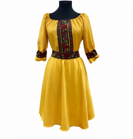 Rochii Elegante - Rochie Traditionala Trandafira