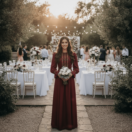 Жени - Rochie Traditionala Trandafira 3
